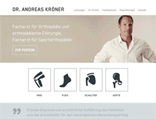 Tablet Screenshot of orthokroener.com